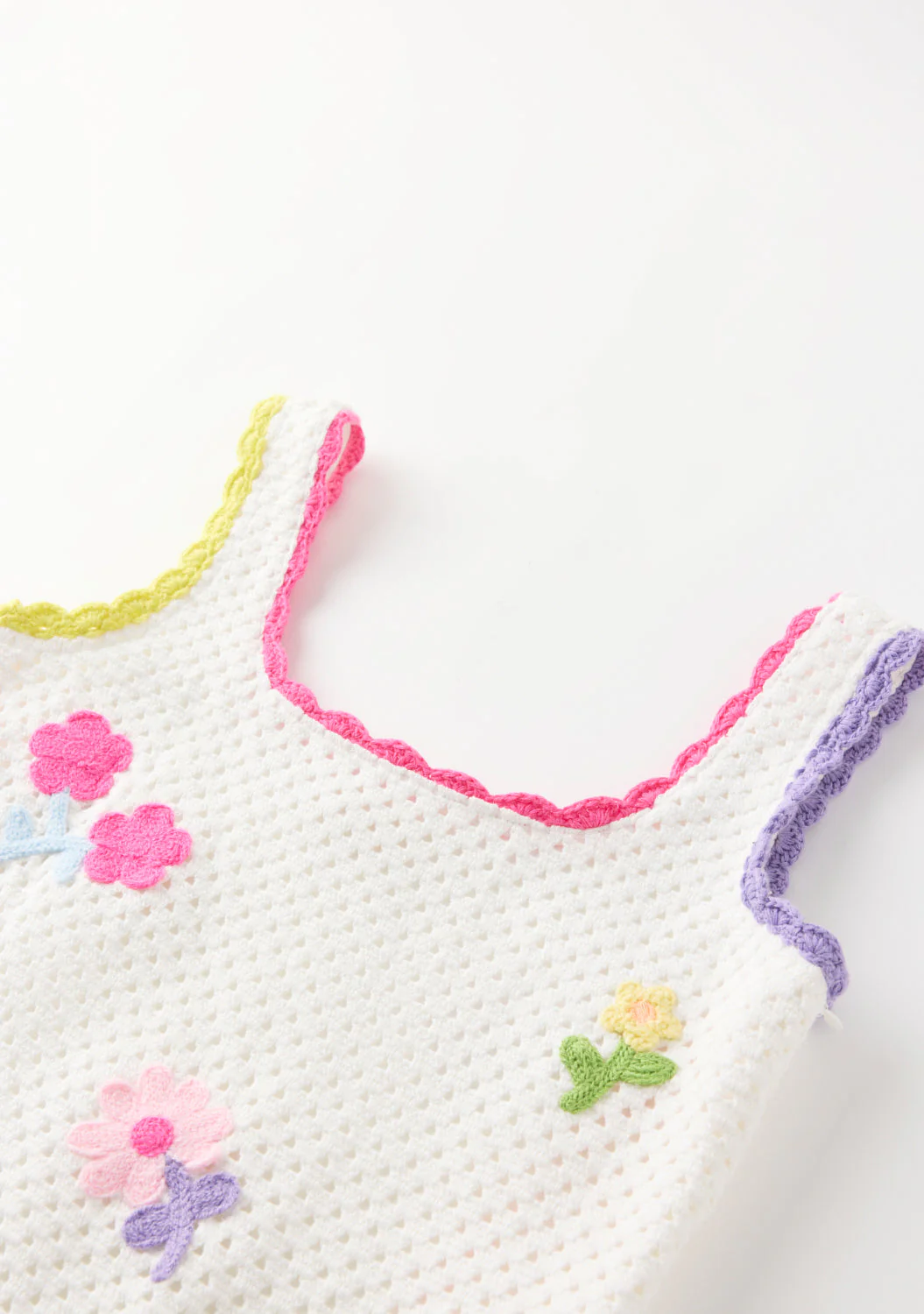 Daisette Crochet Mini Dress - Image 6