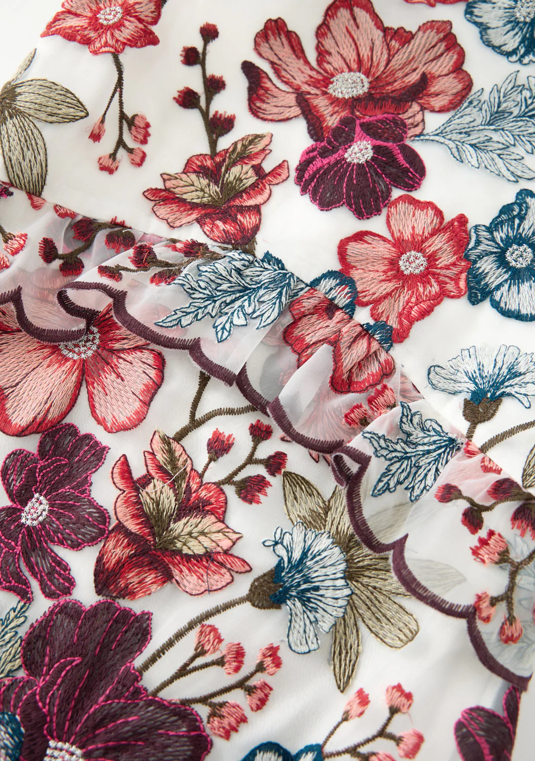 Elana Embroidered Mini Dress - Image 10