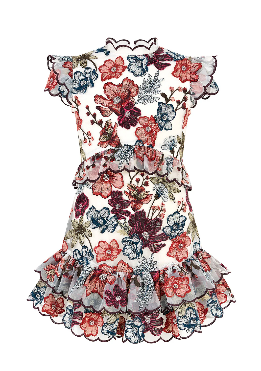 Elana Embroidered Mini Dress - Image 3