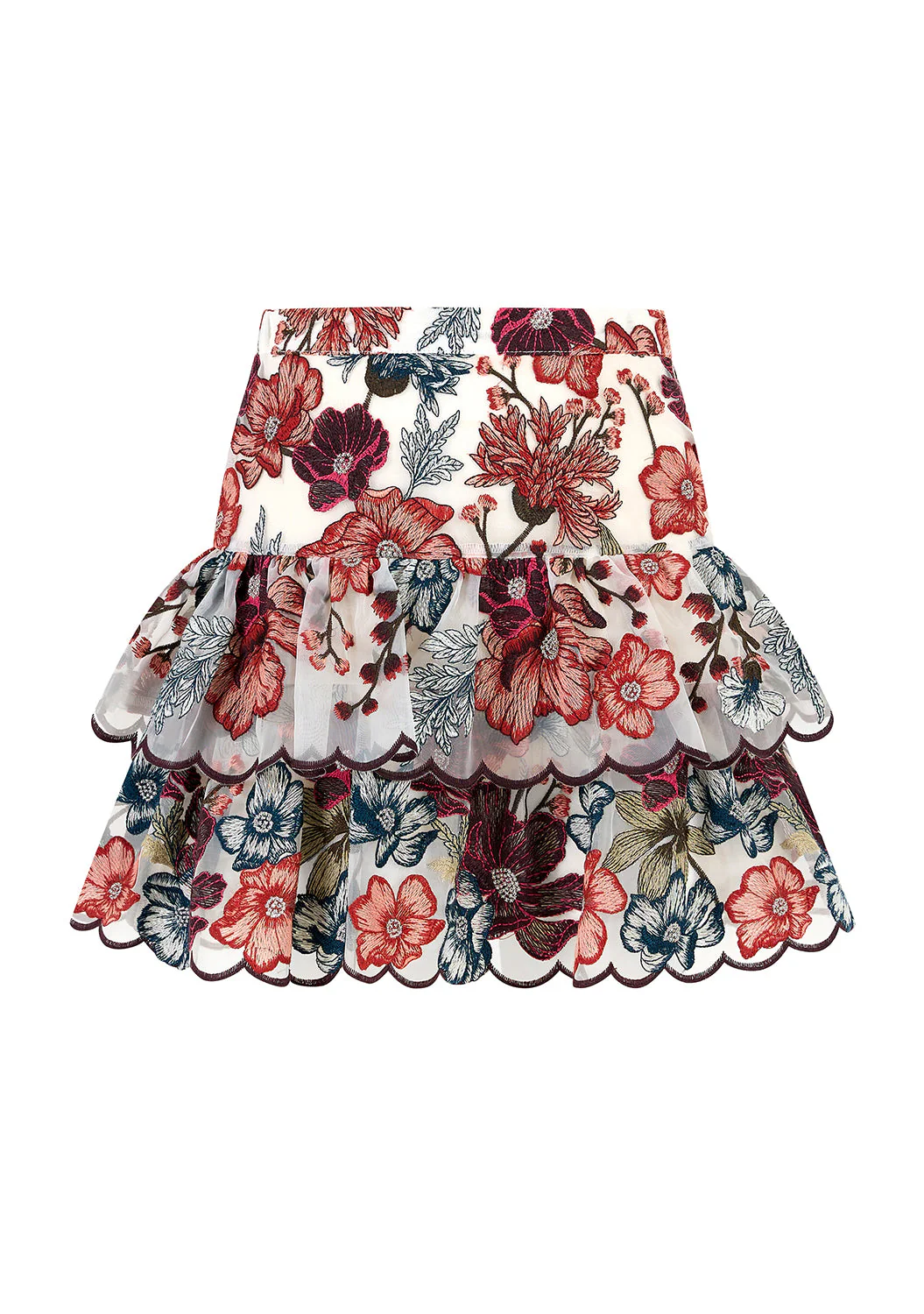 Elana Embroidered Mini Skirt - Image 3