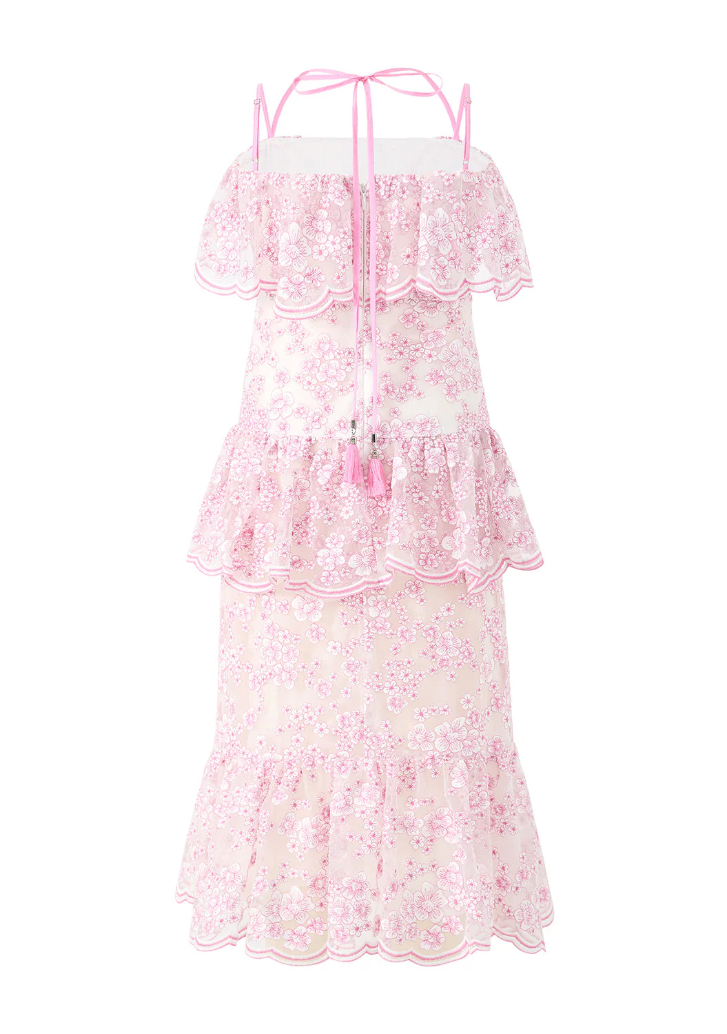Eliza Embroidered Midi Dress - Image 4