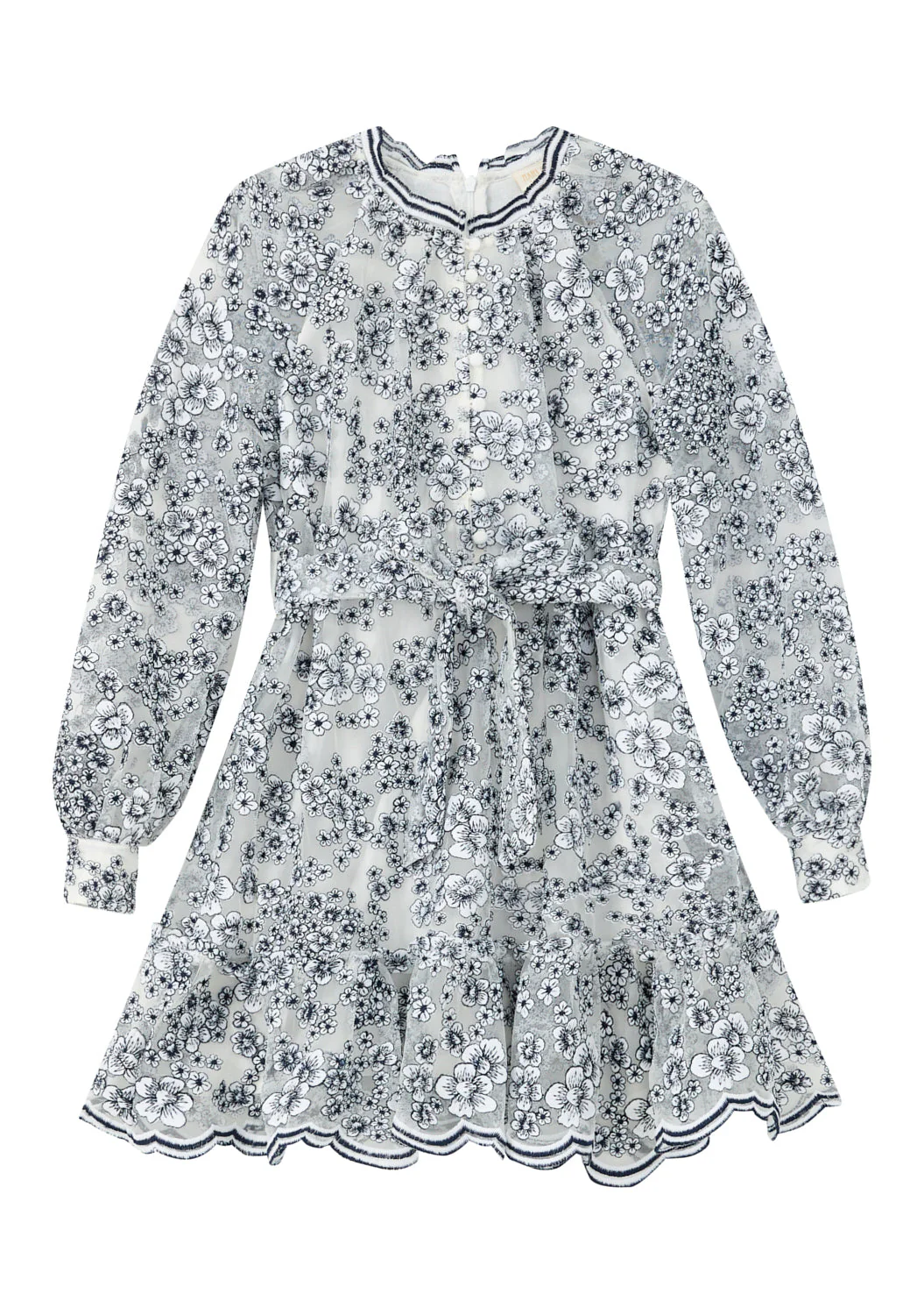 Eliza Embroidered Mini Dress - Image 3