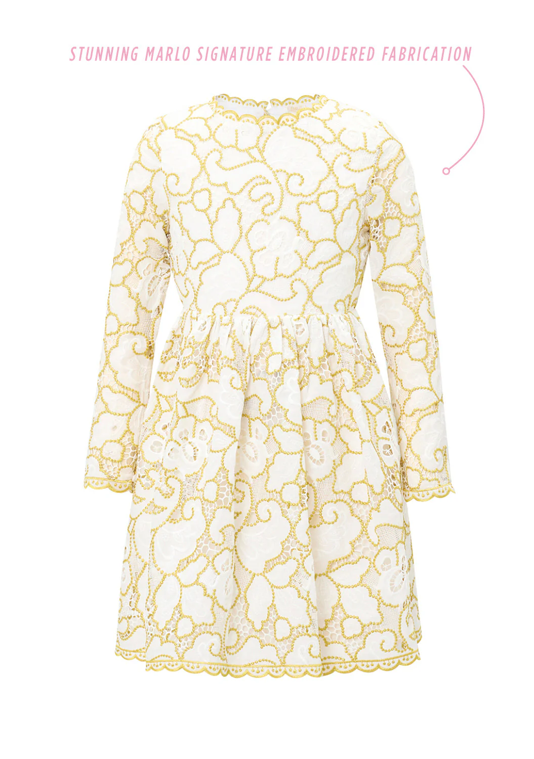 Ella Embroidered Dress - Image 3