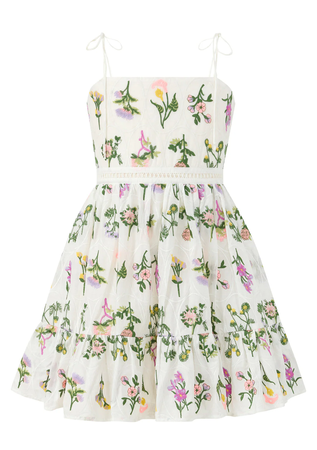 Emely Embroidered Mini Dress - Image 3