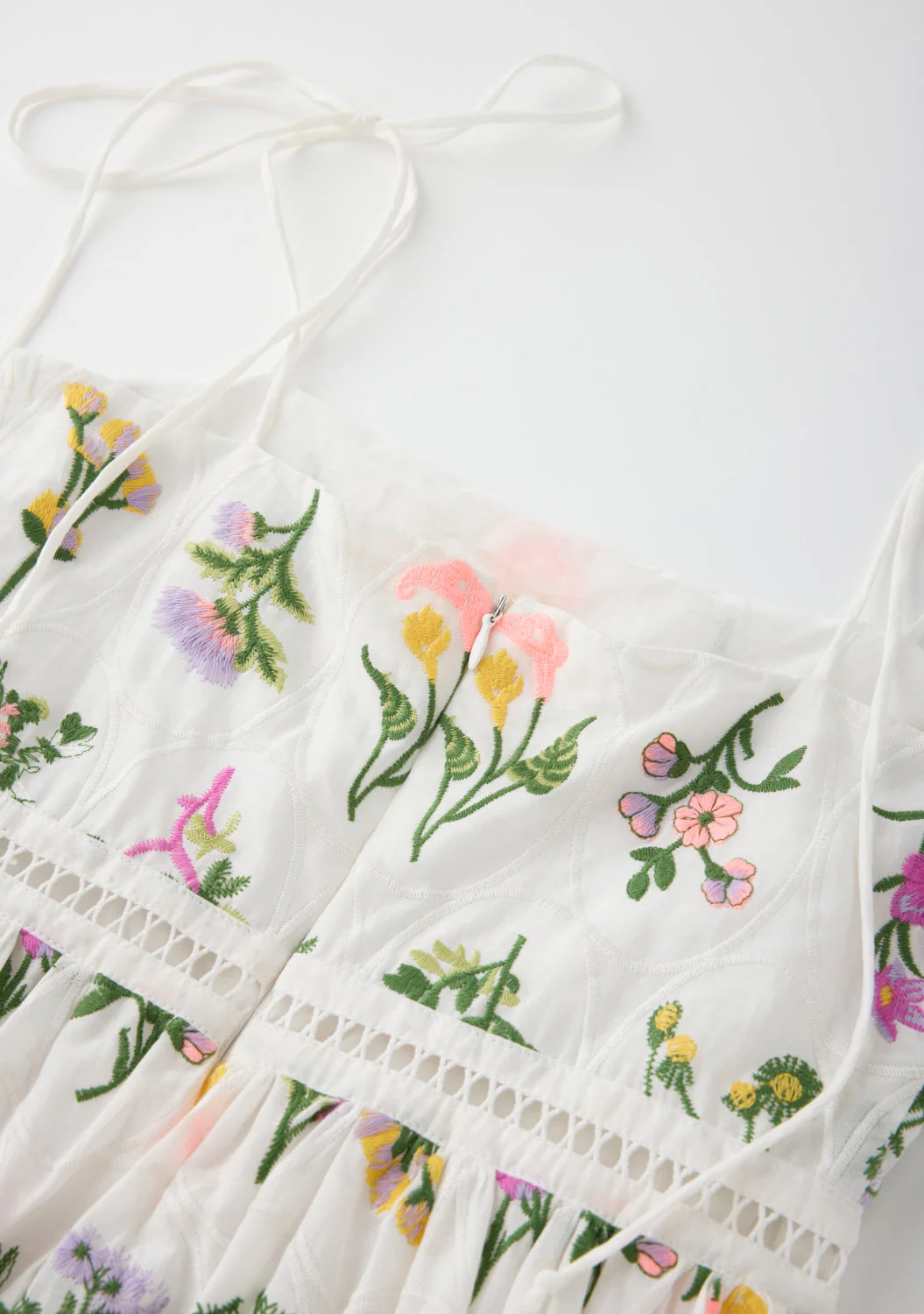 Emely Embroidered Mini Dress - Image 9