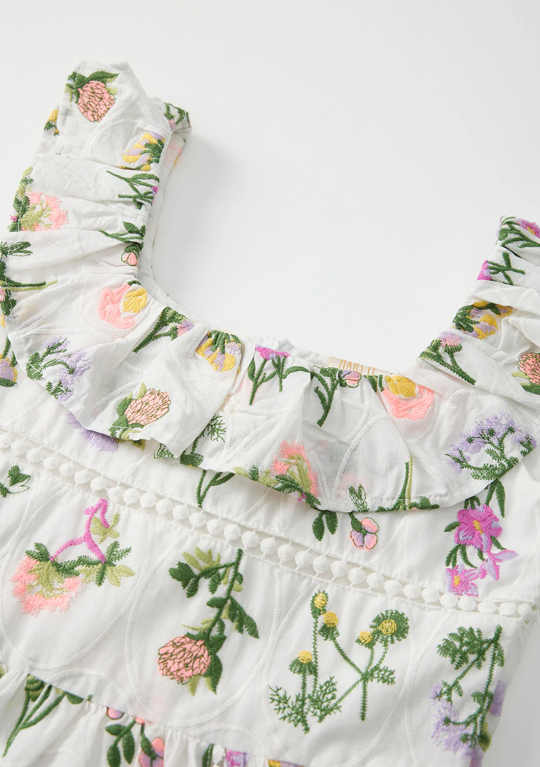 Emely Frill Embroidered Maxi Dress - Image 5