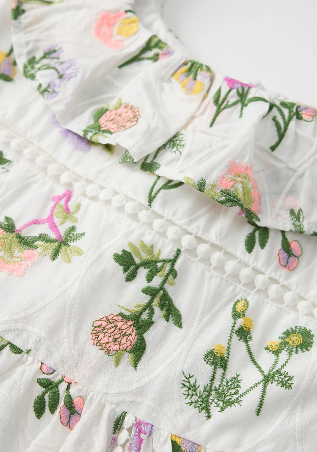 Emely Frill Embroidered Maxi Dress - Image 6