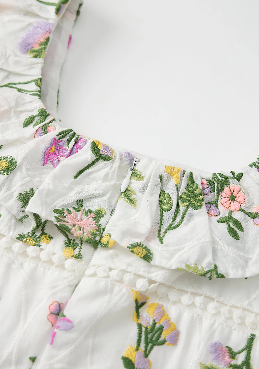 Emely Frill Embroidered Maxi Dress - Image 9
