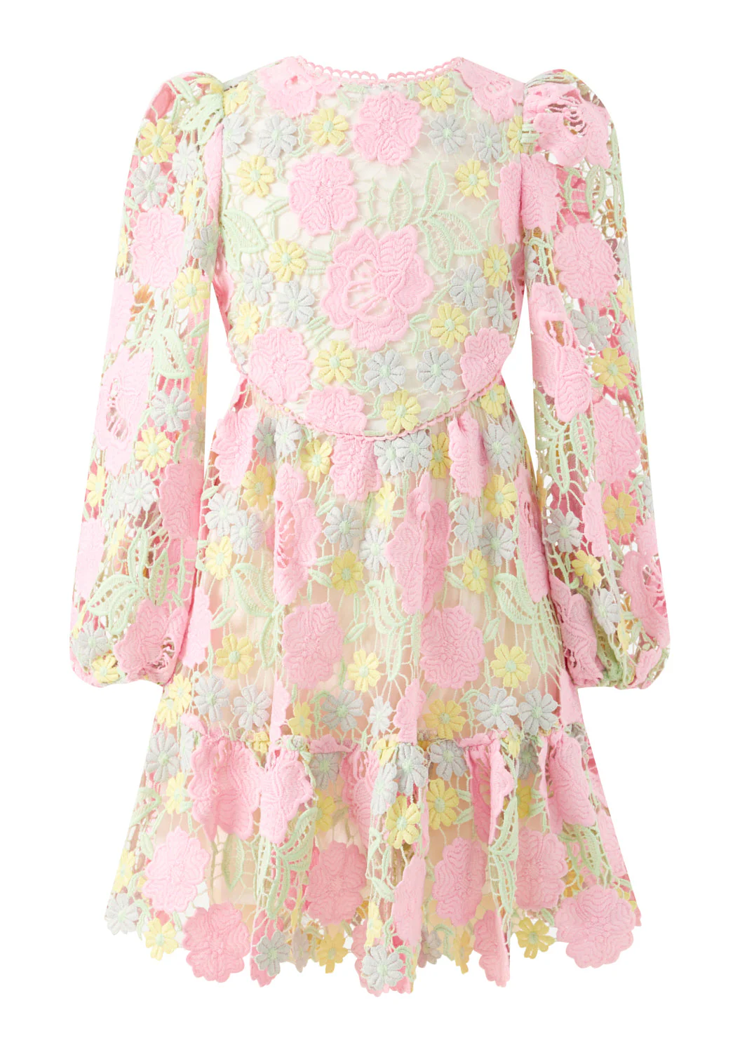 Estella Embroidered Mini Dress - Image 4