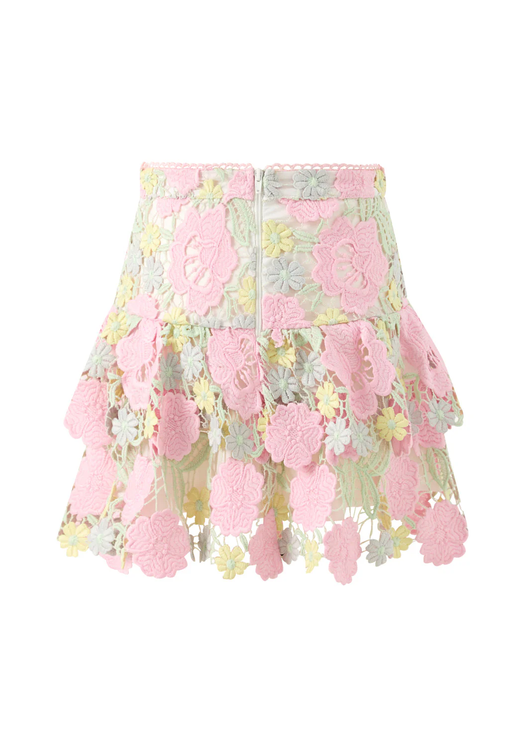 Estella Frill Embroidered Mini Skirt - Image 3