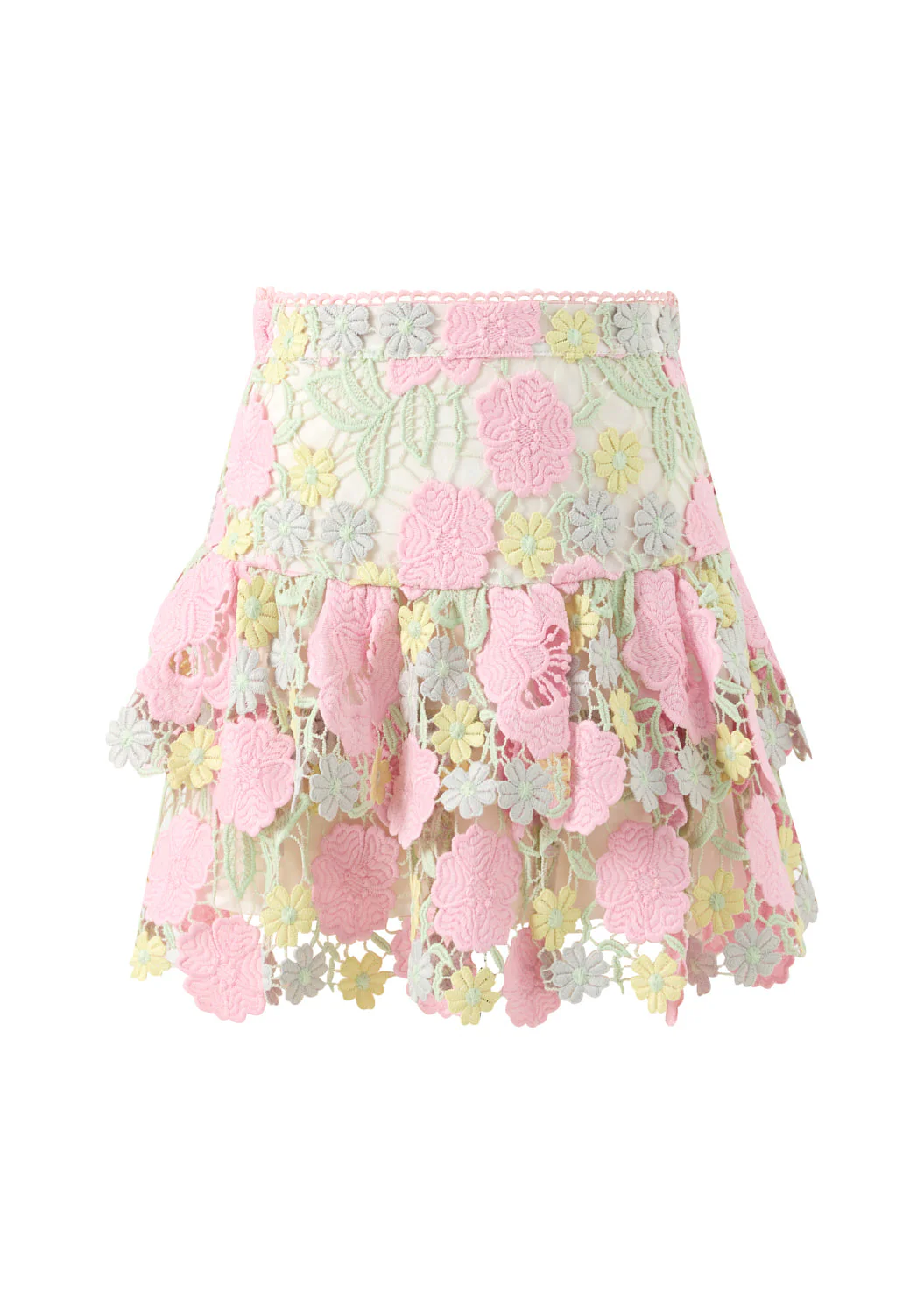 Estella Frill Embroidered Mini Skirt - Image 4