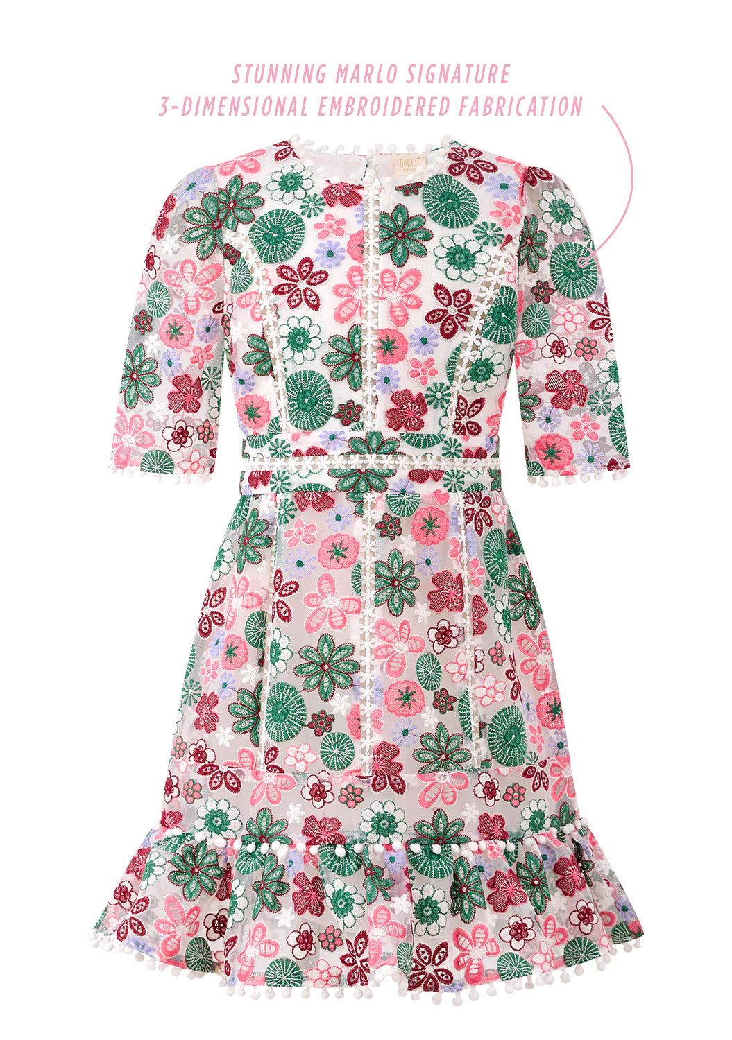 Everlee Embroidered Dress - Image 3