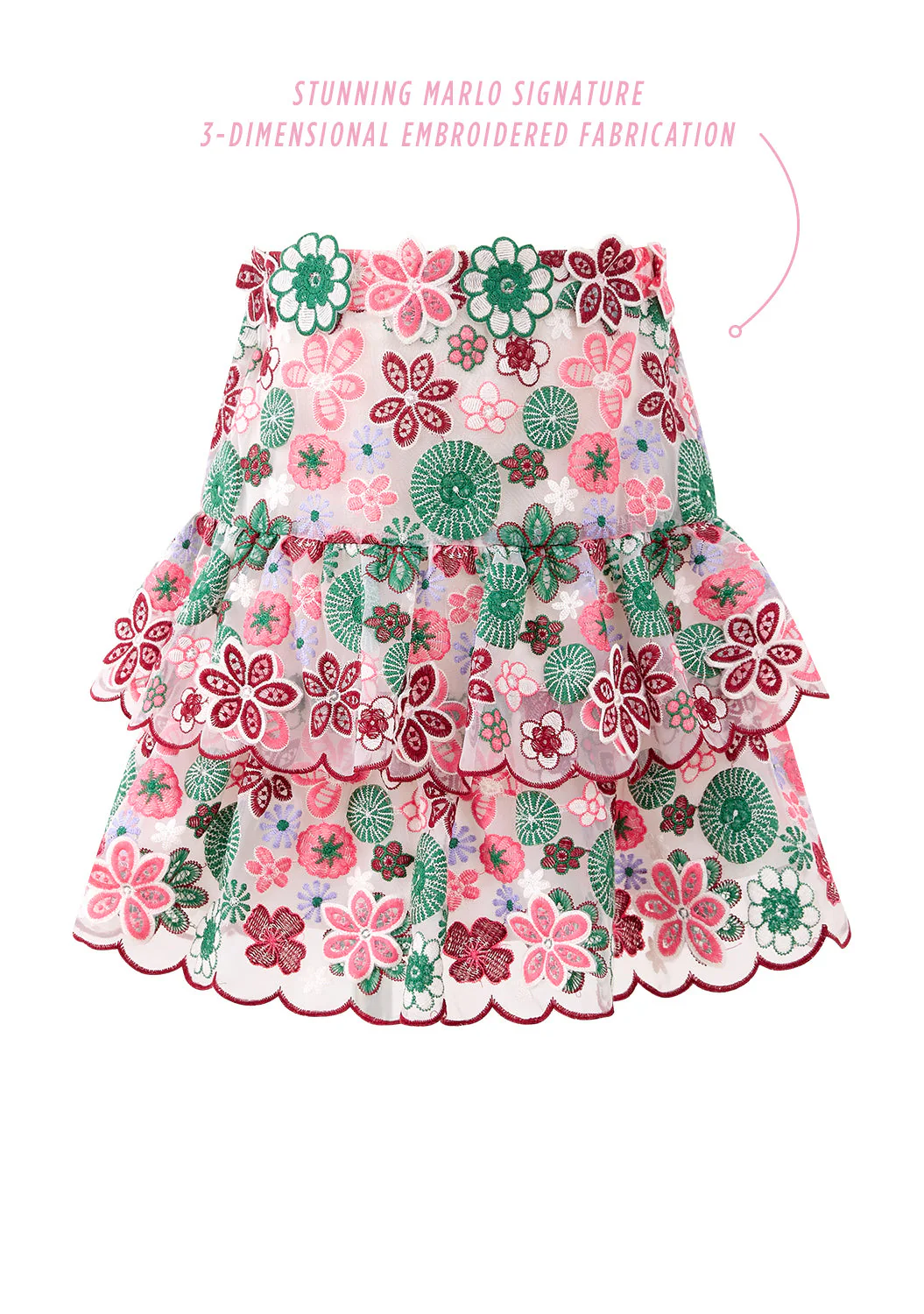 Everlee Embroidered Skirt - Image 2