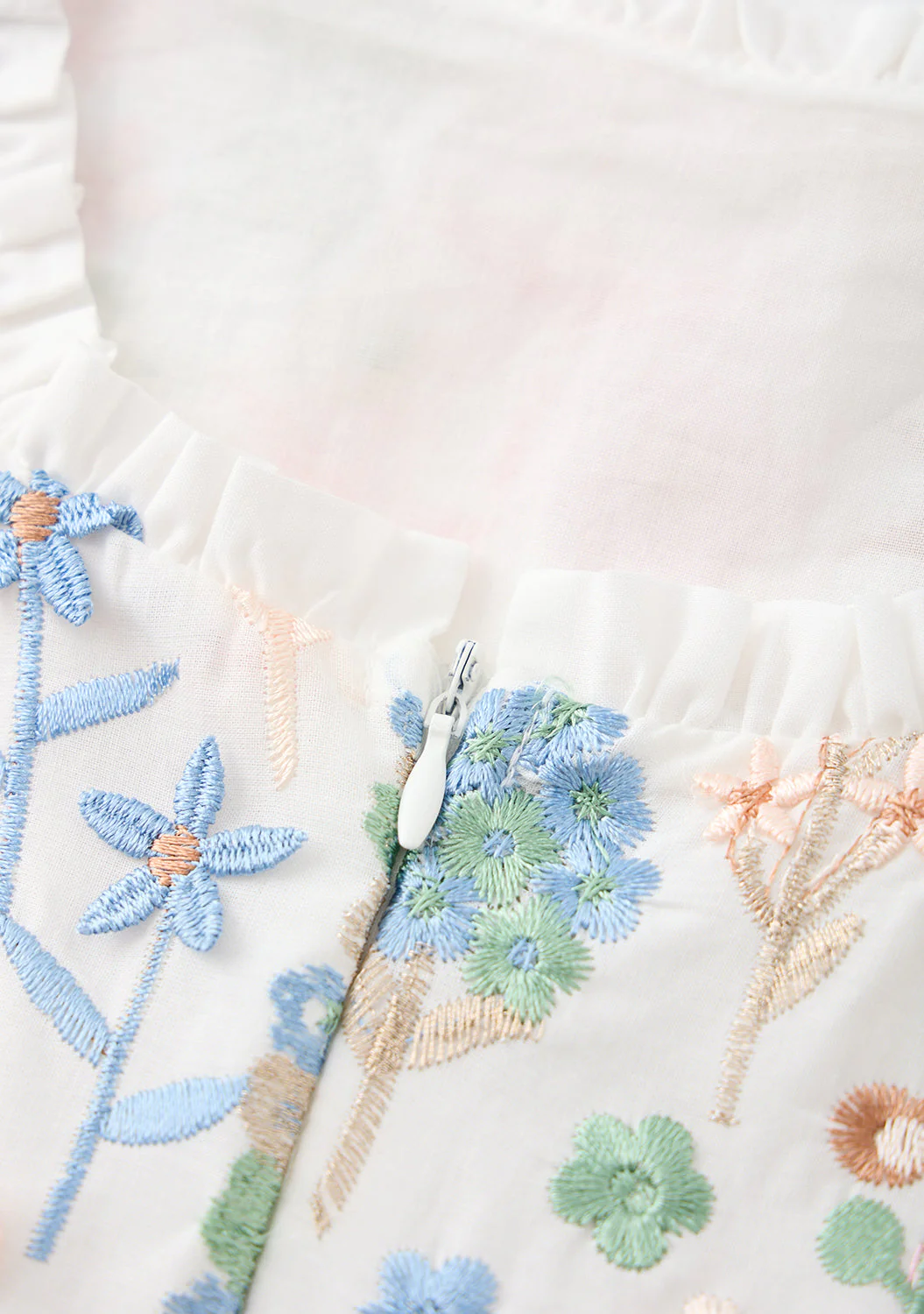 Everly Embroidered Mini Dress - Image 11