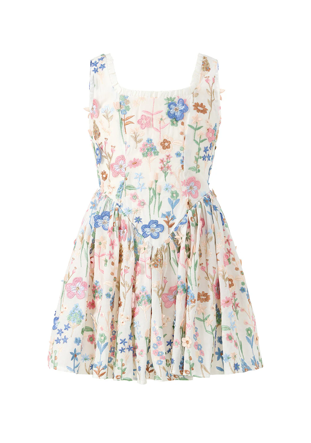 Everly Embroidered Mini Dress - Image 4