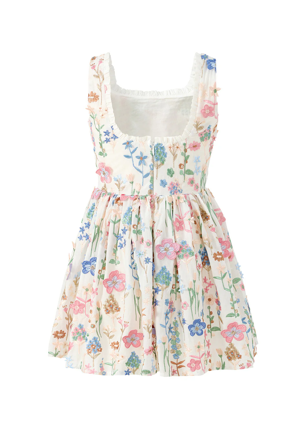 Everly Embroidered Mini Dress - Image 5