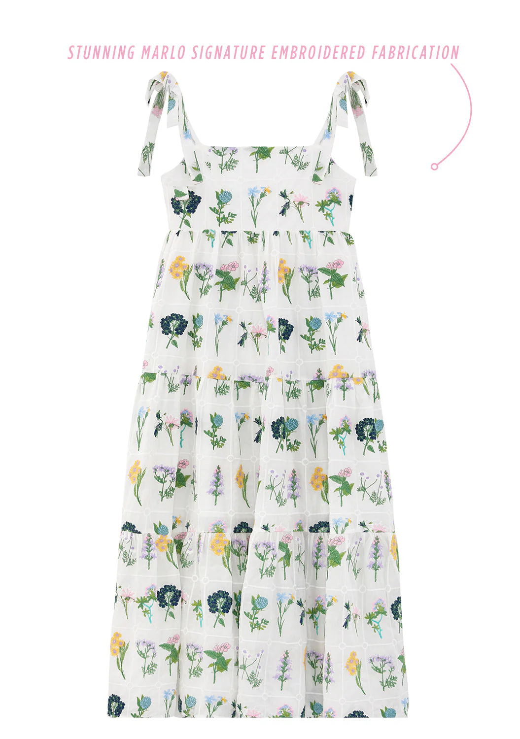 Freya Embroidered Maxi Dress - Image 3