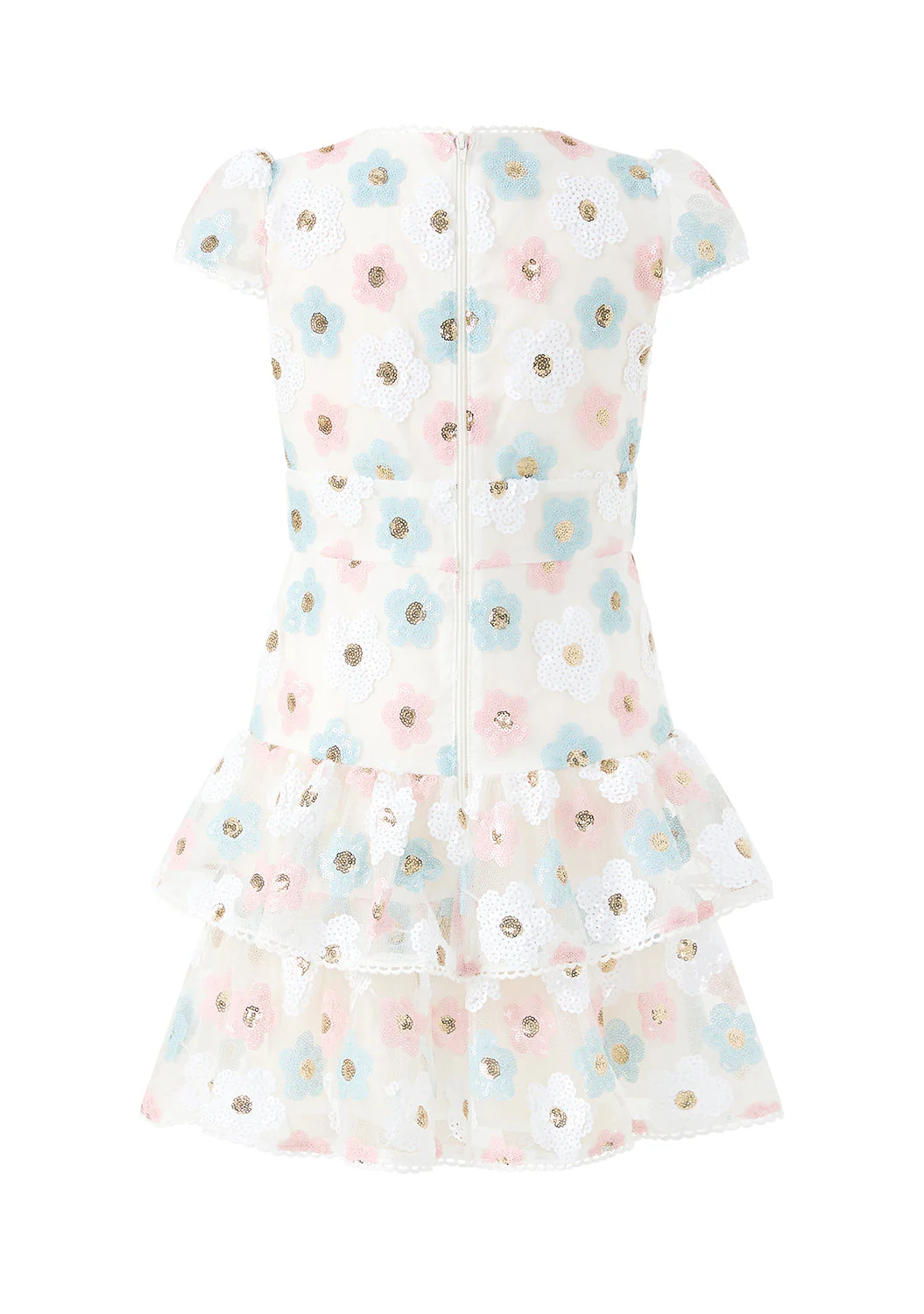 Gabrielle Frill Sequin Mini Dress - Image 4