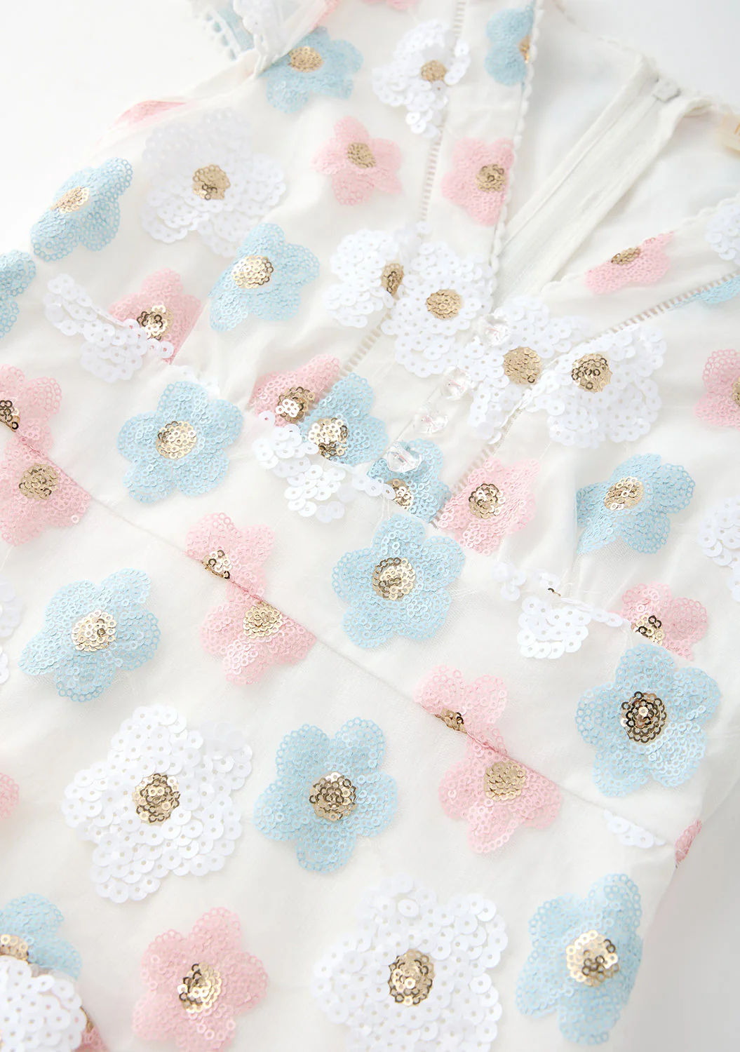Gabrielle Frill Sequin Mini Dress - Image 8