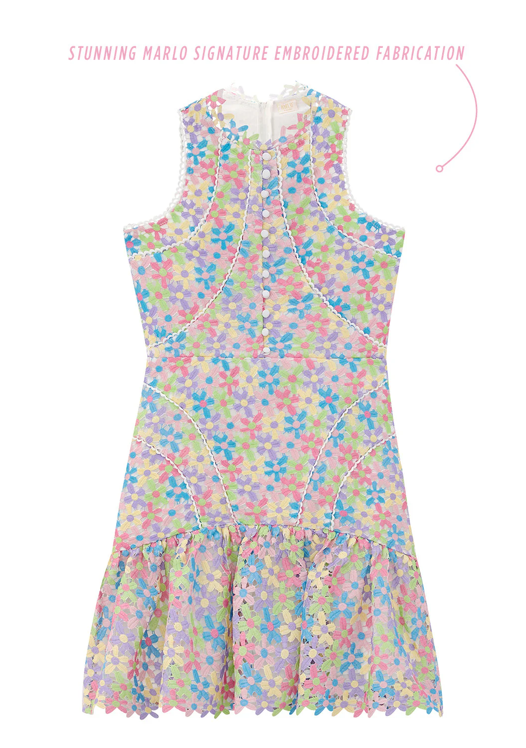 Giselle Embroidered Dress - Image 2
