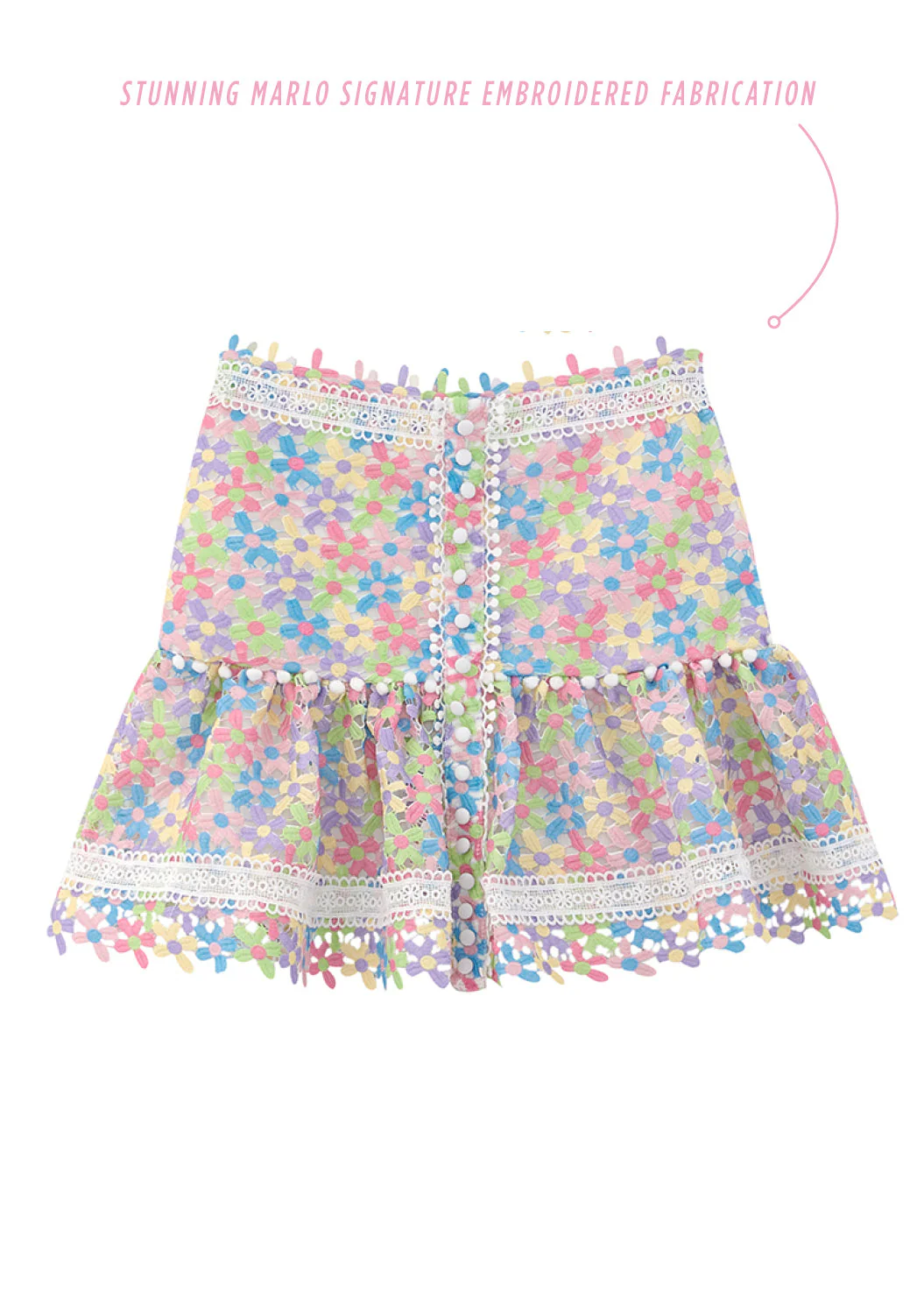 Giselle Embroidered Skirt - Image 3
