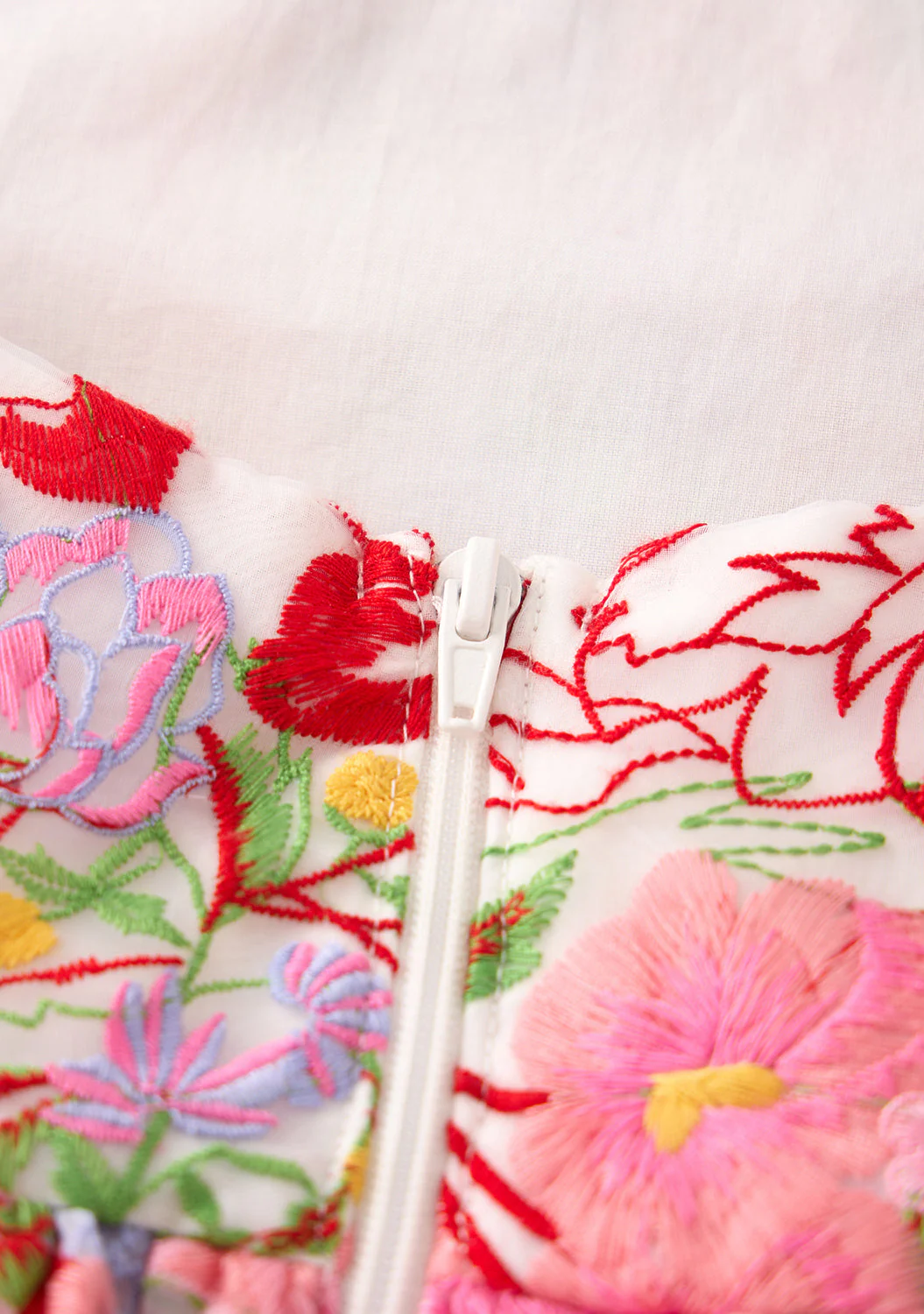 Glam Embroidered Mini Dress - Image 9