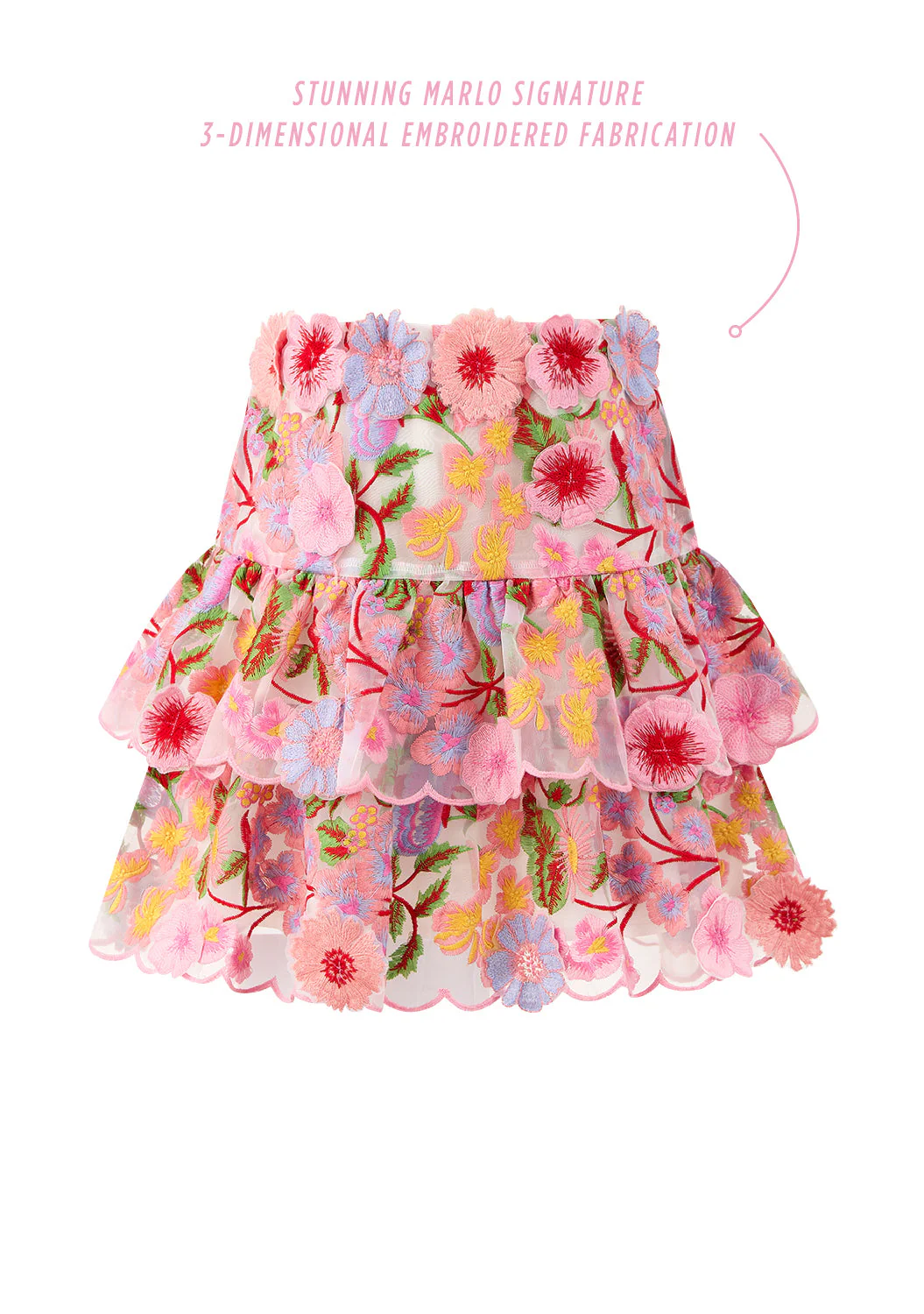 Glam Embroidered Skirt - Image 3