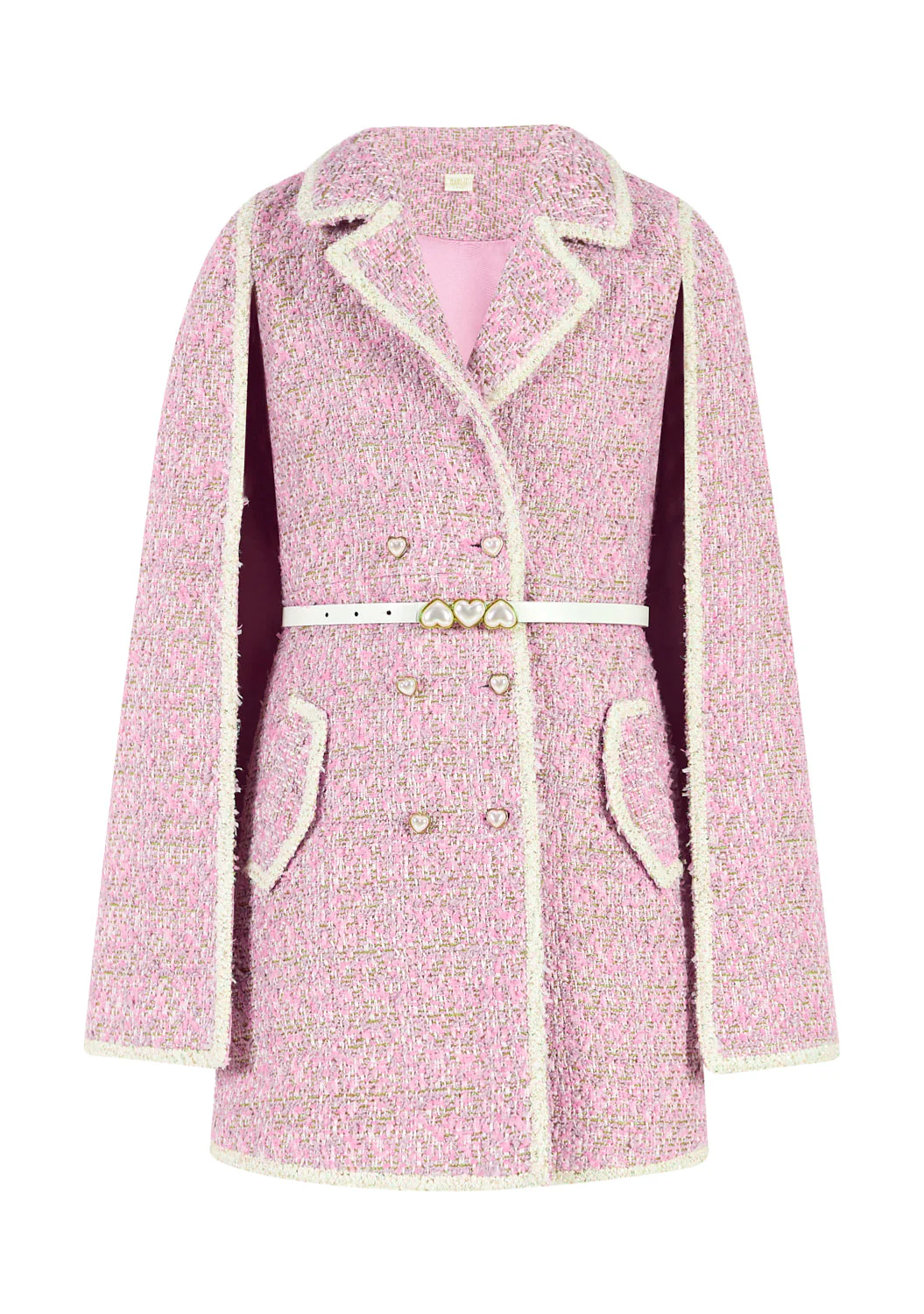 Glimmer Tweed Cape Dress - Image 3