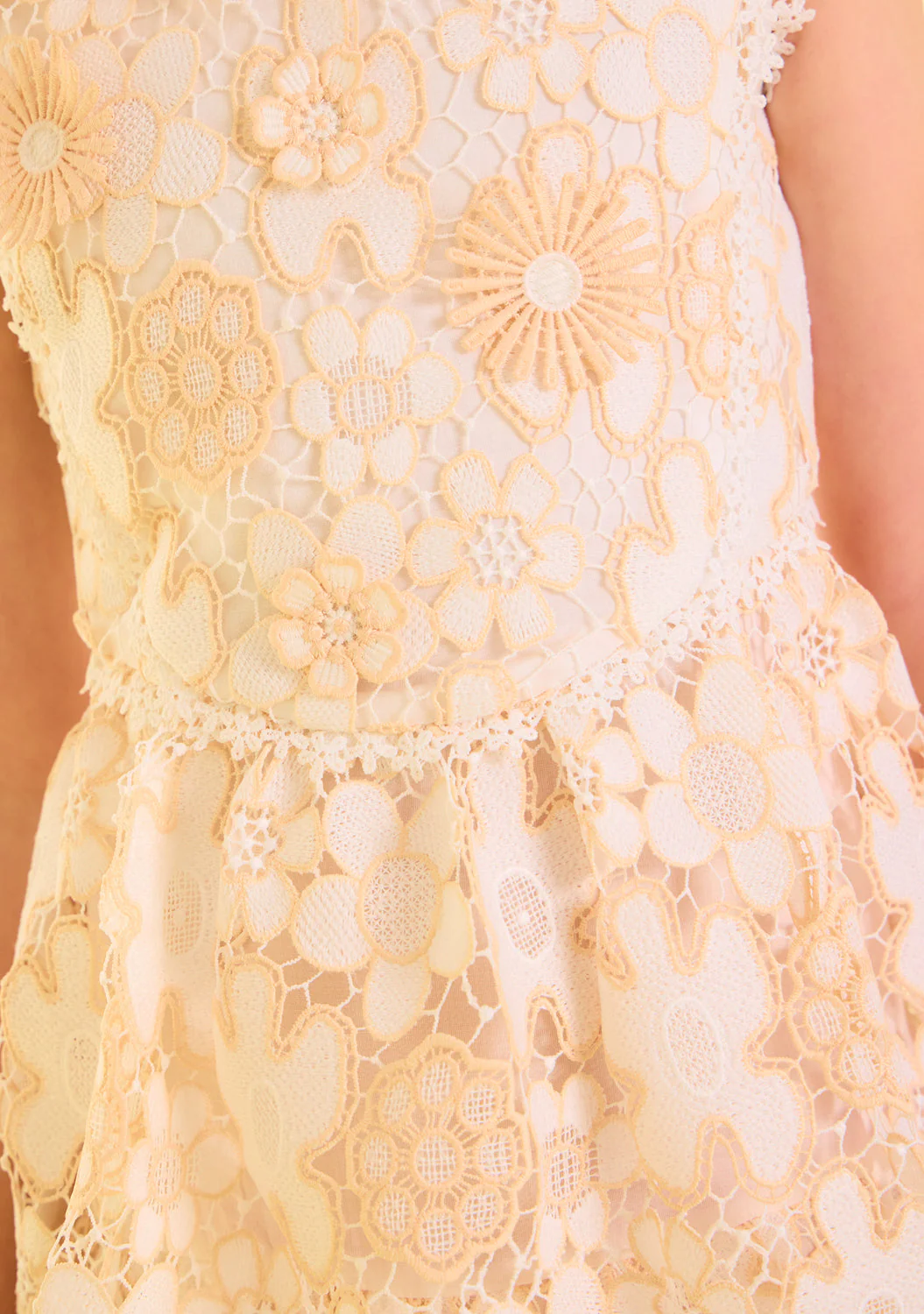 Haley Embroidered Frill Maxi Dress - Image 2