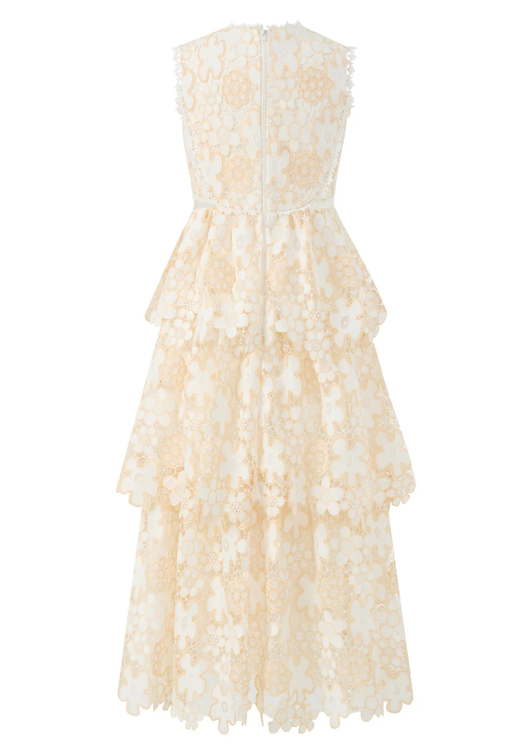 Haley Embroidered Frill Maxi Dress - Image 4