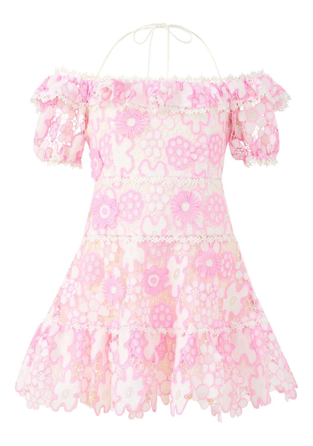 Haley Embroidered Mini Dress - Image 3
