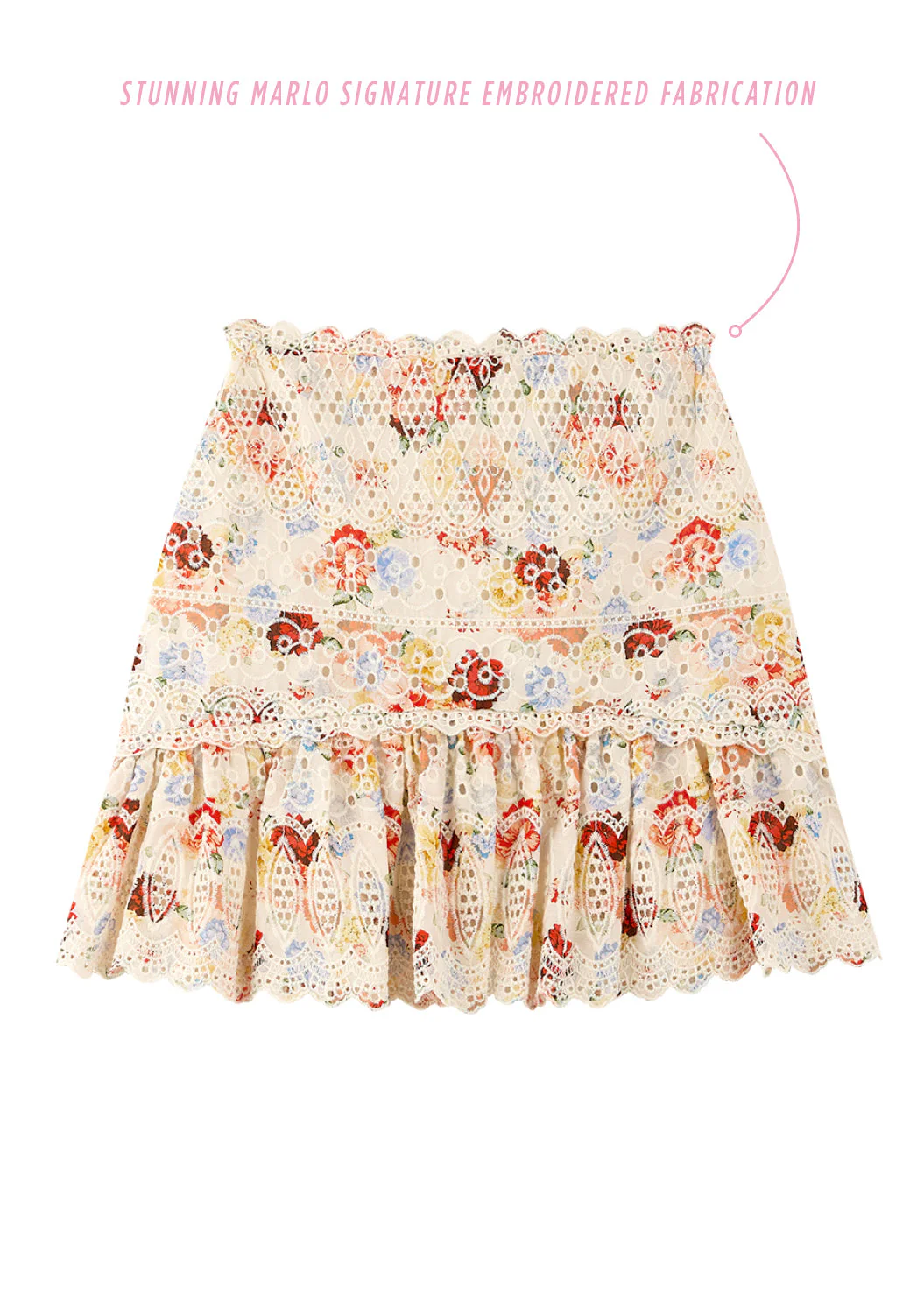 Holiday Embroidered Skirt - Image 3