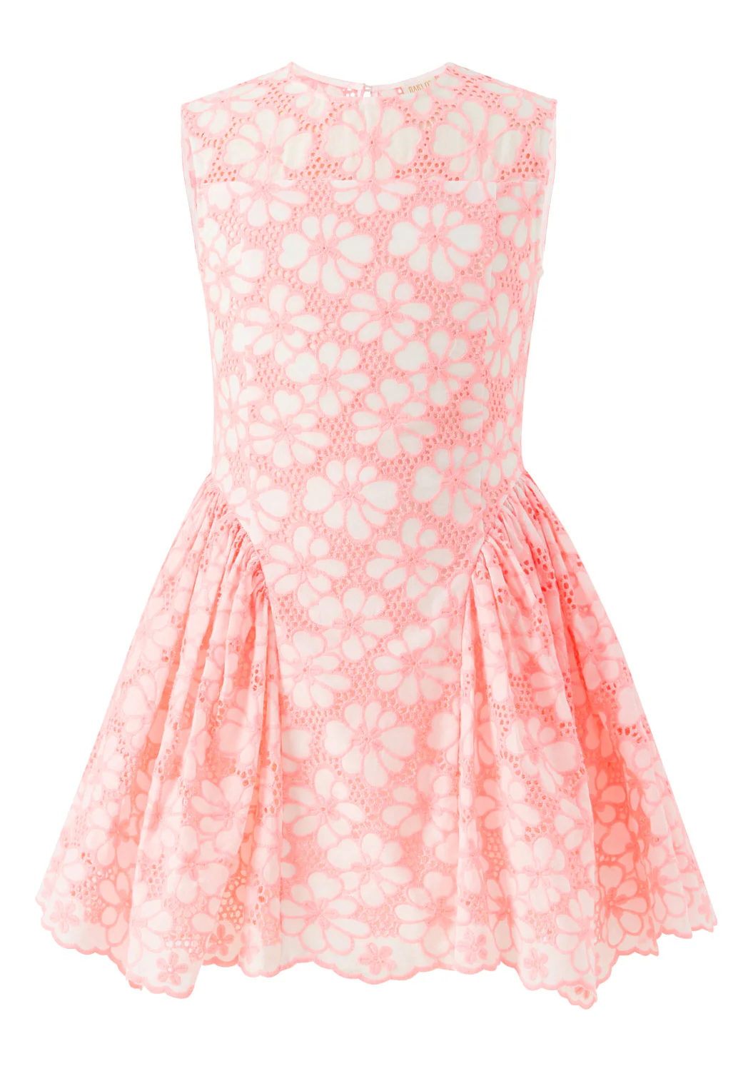 Holly Cotton Embroidered Mini Dress - Image 3