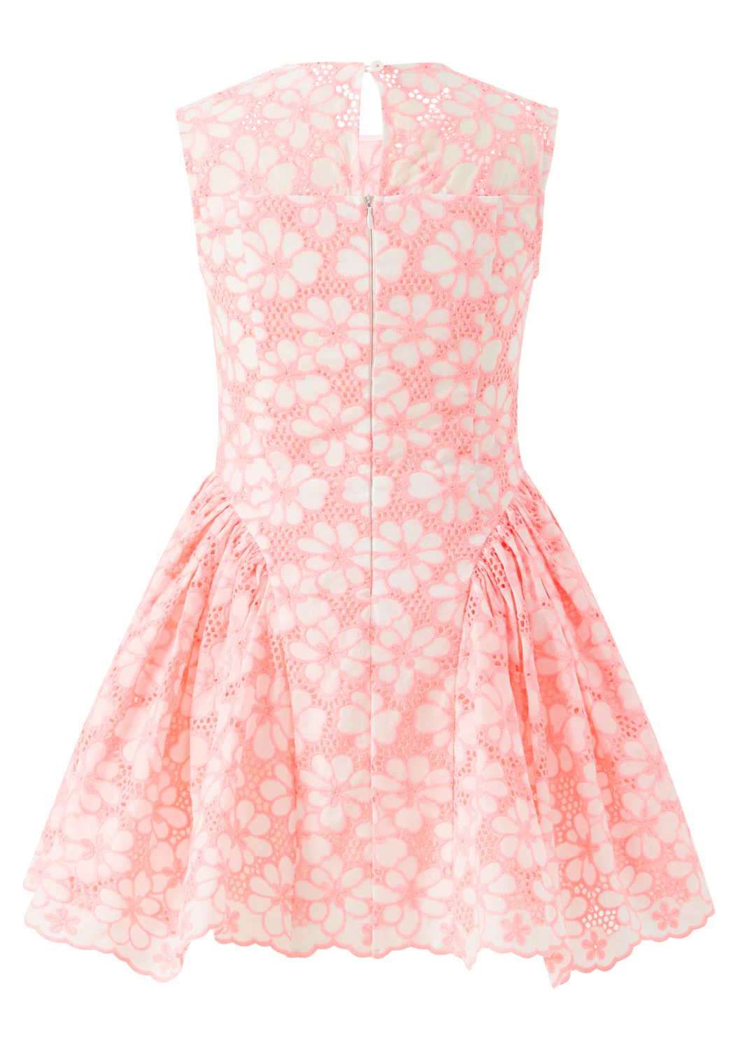 Holly Cotton Embroidered Mini Dress - Image 4