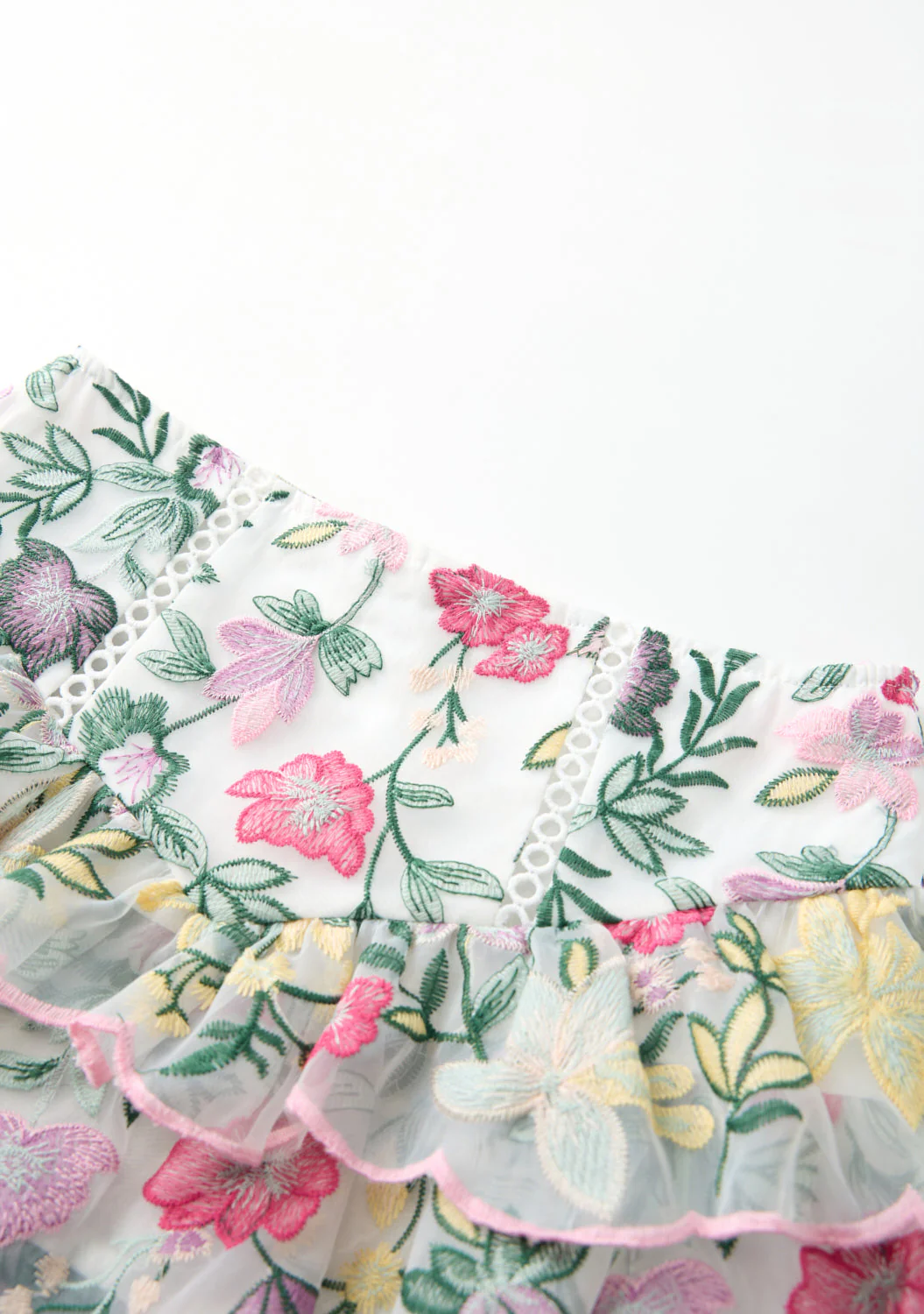 Ilaria Embroidered Mini Skirt - Image 4