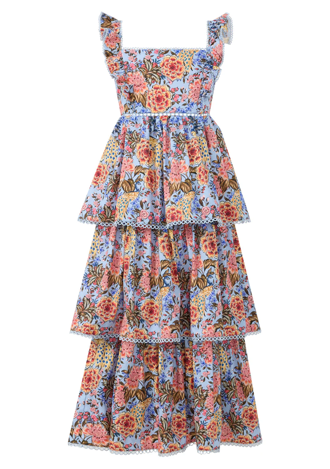 Iliana Cotton Frill Maxi Dress - Image 2