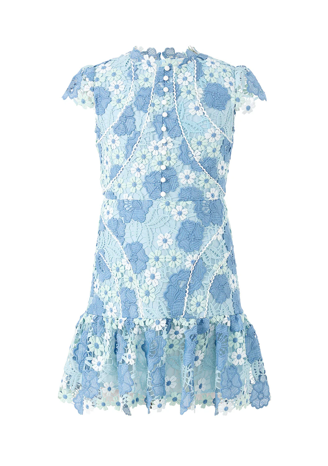 Jade Embroidered Mini Dress - Image 3