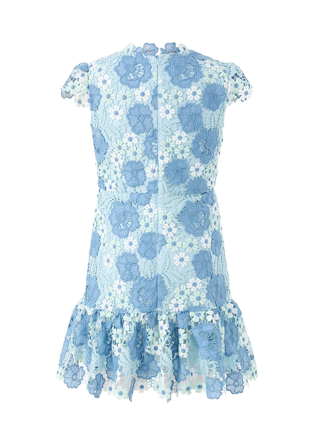 Jade Embroidered Mini Dress - Image 4