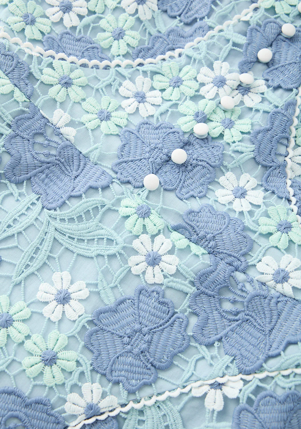 Jade Embroidered Mini Dress - Image 8
