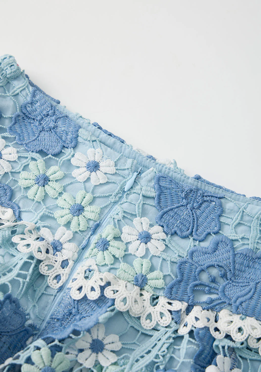 Jade Frill Embroidered Mini Skirt - Image 11