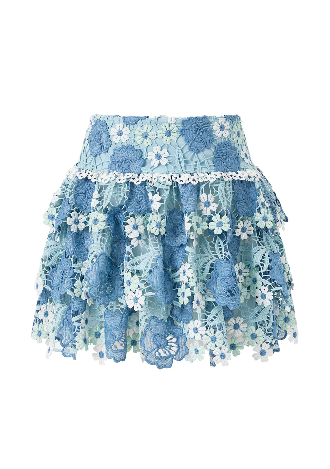 Jade Frill Embroidered Mini Skirt - Image 3
