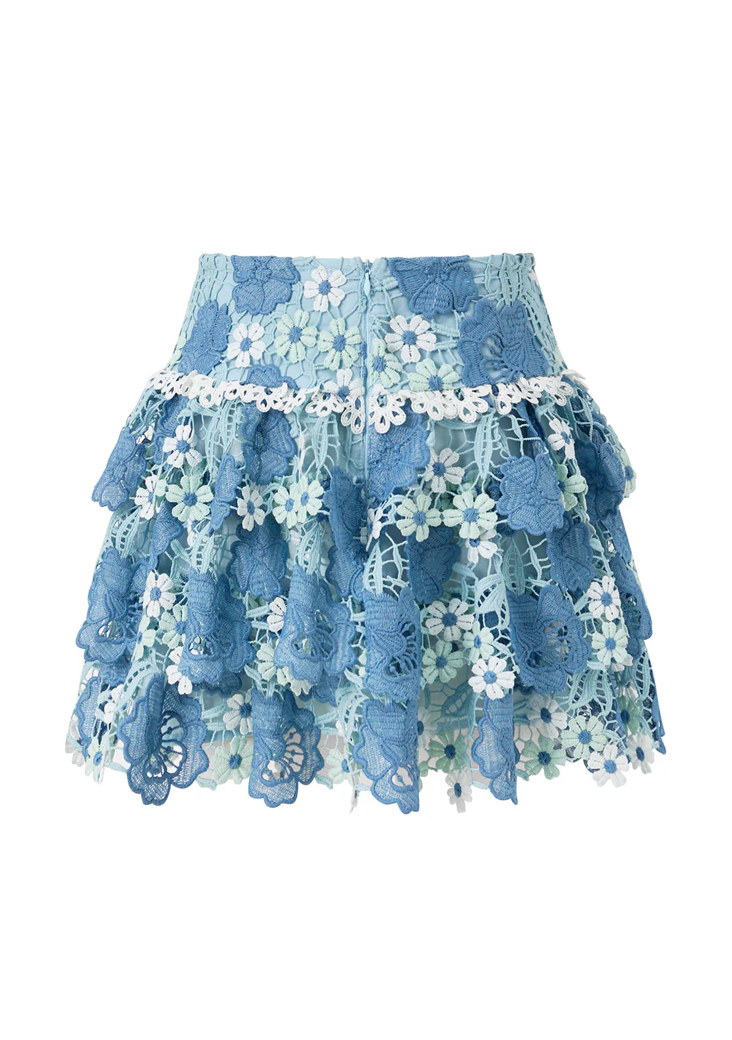 Jade Frill Embroidered Mini Skirt - Image 4