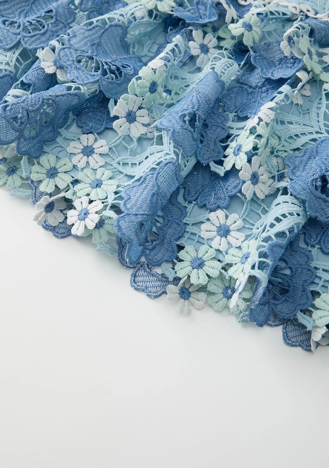 Jade Frill Embroidered Mini Skirt - Image 9