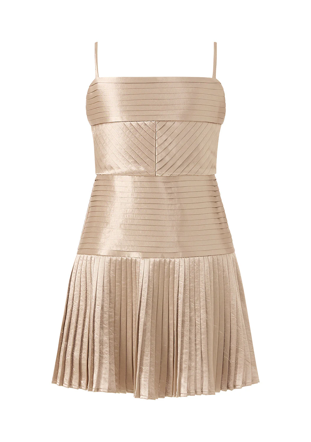 Jasmine Pleated Mini Dress - Image 4