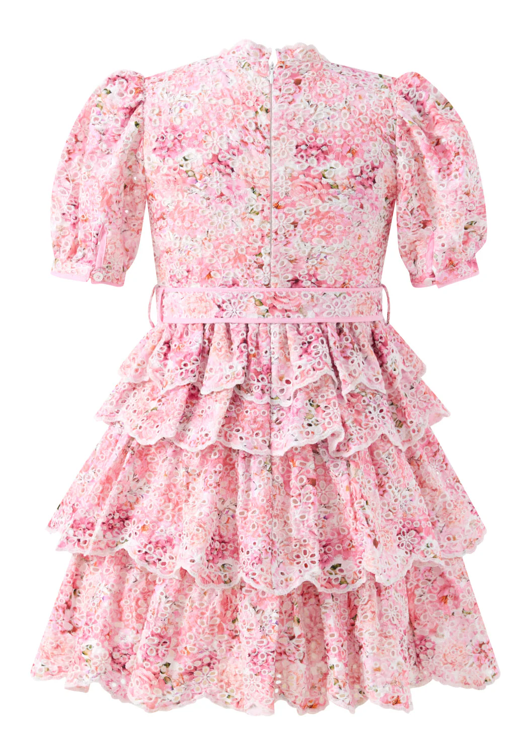 Julietta Cotton Embroidered Mini Dress - Image 4