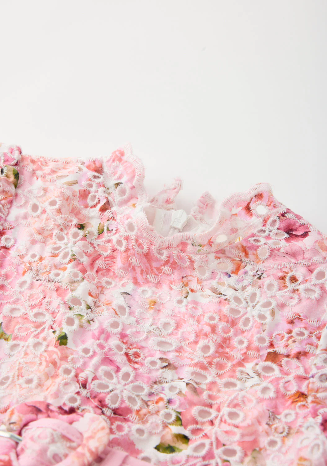 Julietta Cotton Embroidered Mini Dress (Baby) - Image 3