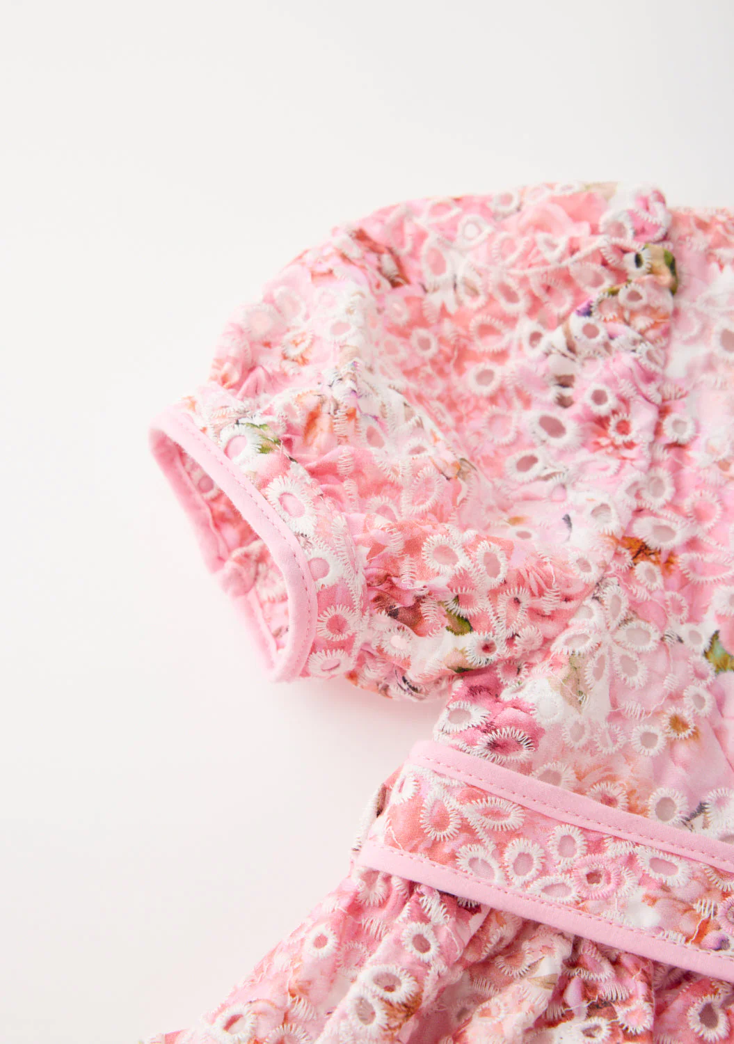 Julietta Cotton Embroidered Mini Dress (Baby) - Image 5