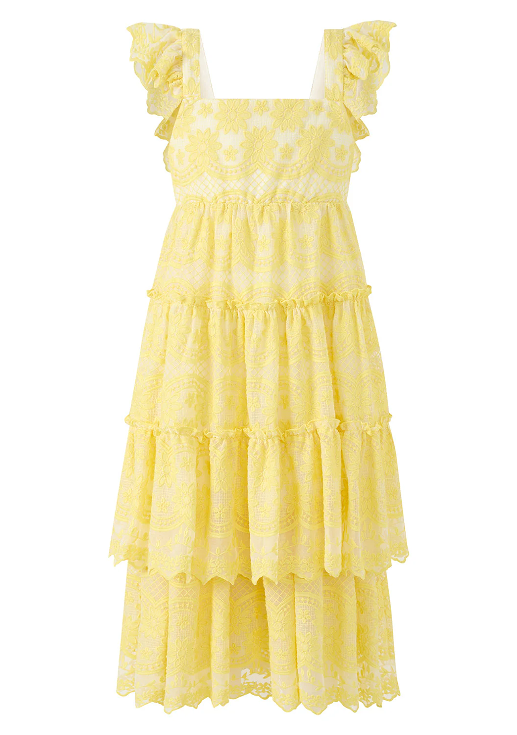 Kaia Lace Embroidered Maxi Dress - Image 4