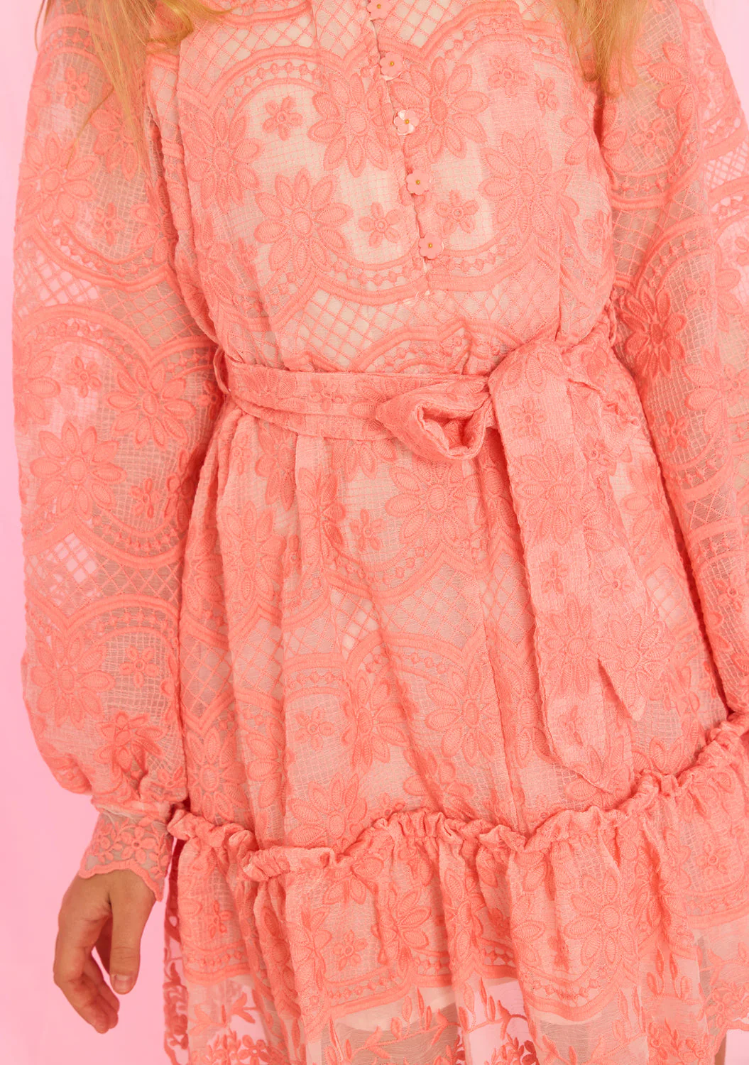 Kaia Lace Embroidered Mini Dress - Image 2