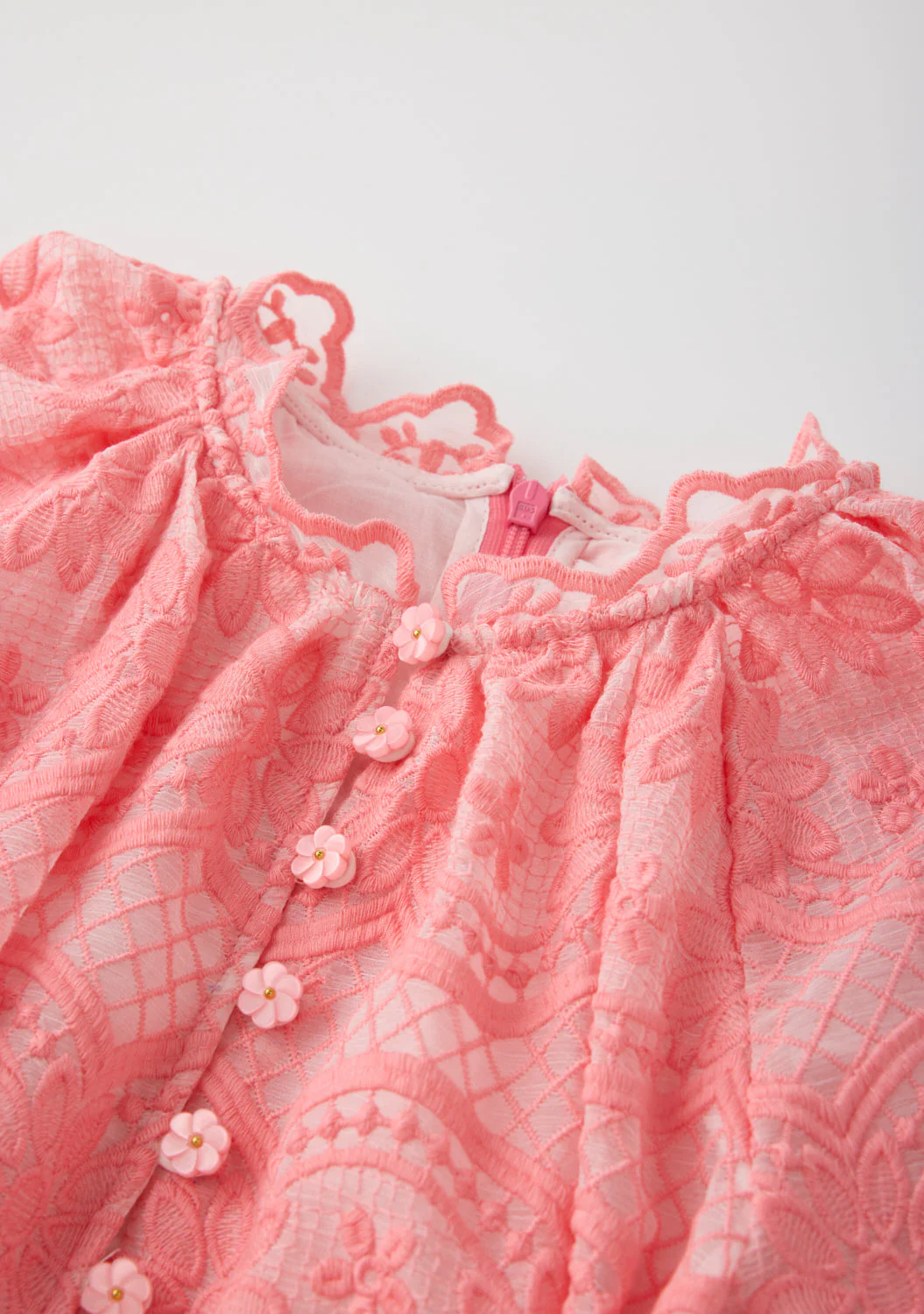 Kaia Lace Embroidered Mini Dress - Image 5